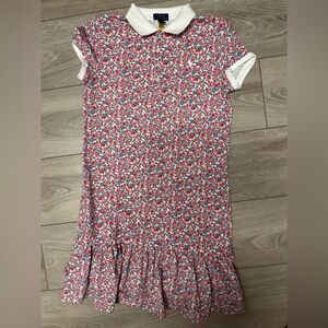 Polo by Ralph Lauren Red and Blue Floral Kids Dress